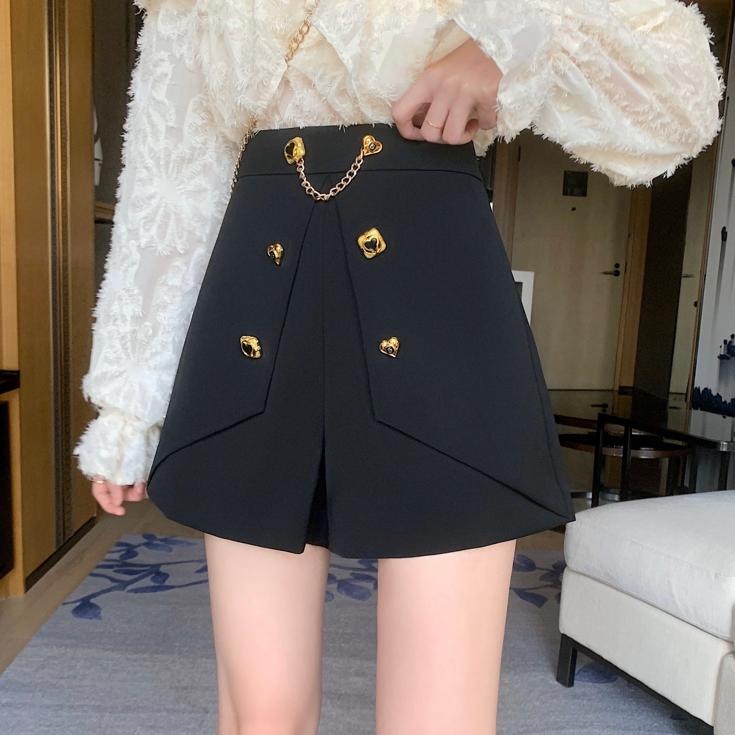 【bottoms】スーツショートパンツG22459