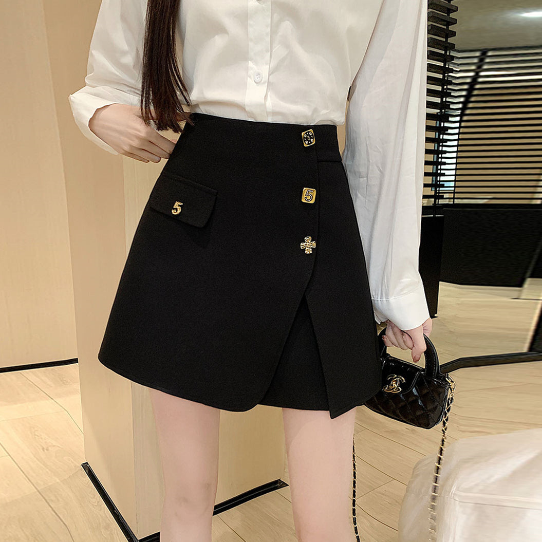 【bottoms】イレギュラーショートパンツG22462