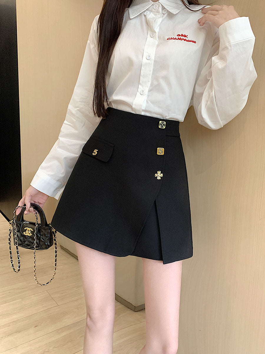 【bottoms】イレギュラーショートパンツG22462