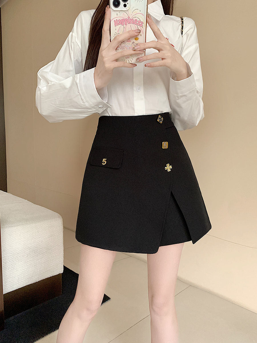 【bottoms】イレギュラーショートパンツG22462