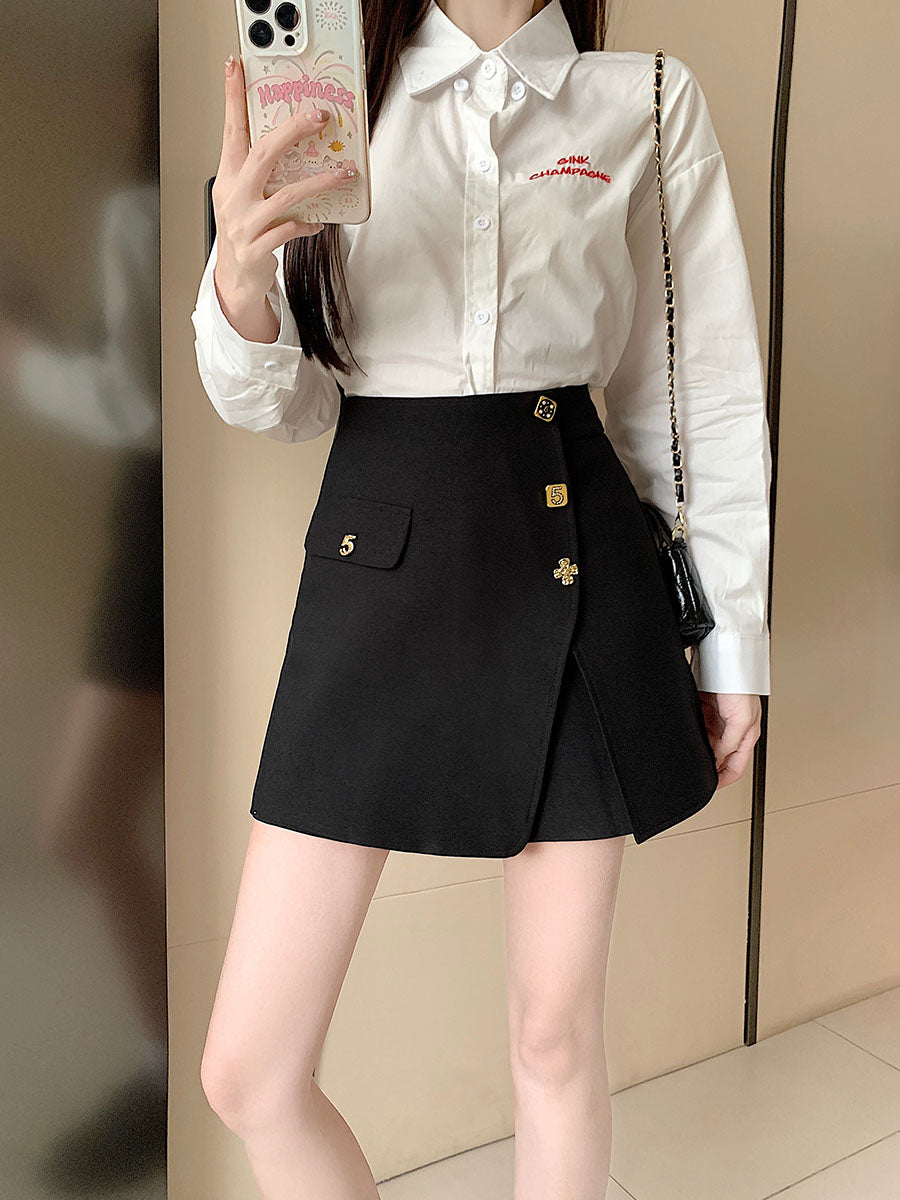 【bottoms】イレギュラーショートパンツG22462