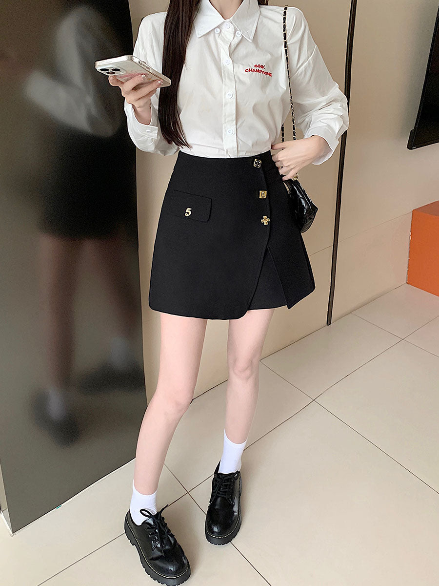 【bottoms】イレギュラーショートパンツG22462