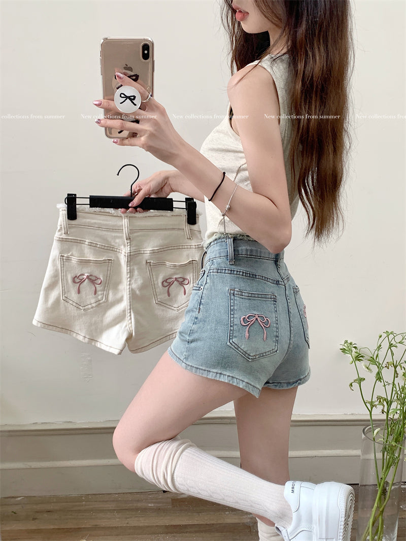 【bottoms】デニムショートパンツG22478