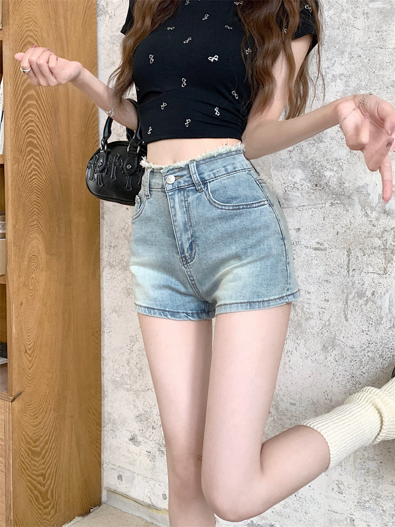 【bottoms】デニムショートパンツG22478