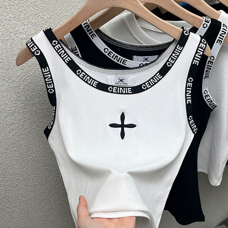 【tops】2色ノースリーブキャミソールG22494