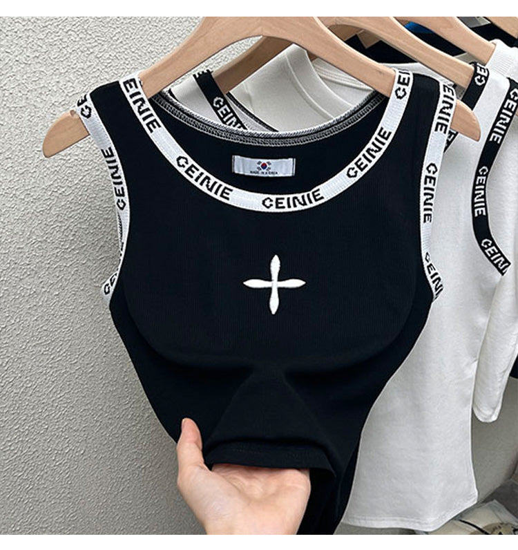 【tops】2色ノースリーブキャミソールG22494