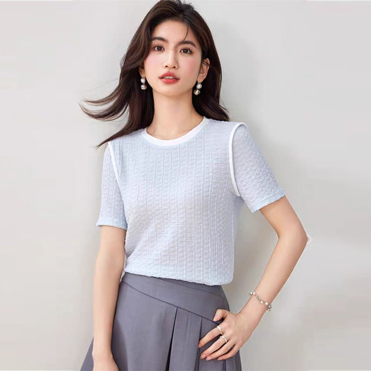 【tops】ラウンドネックTシャツG22499
