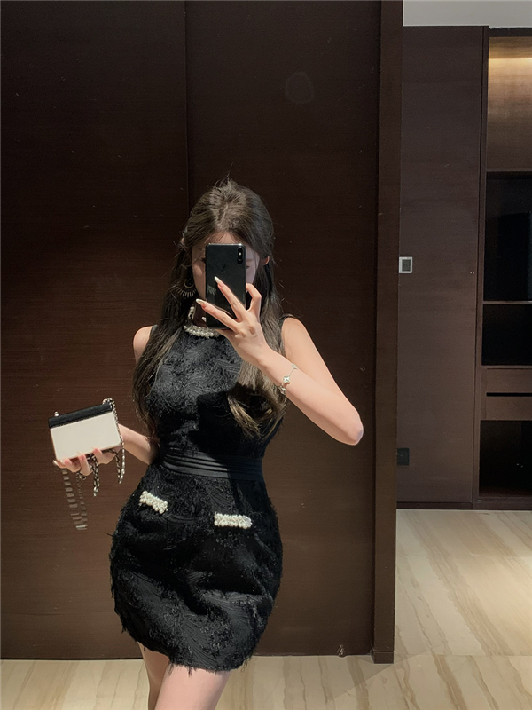 【dress】ツイードパールデートワンピースG22508