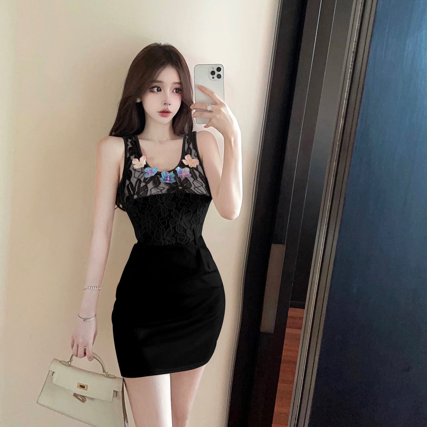 【dress】切り替えノースリーブデートワンピースG22510