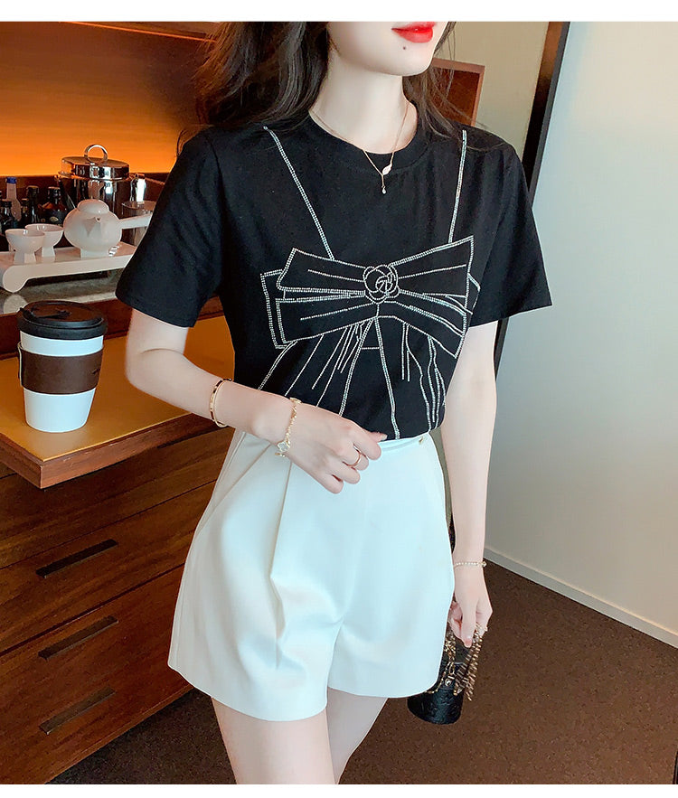 【tops】ラウンドネックTシャツG22512