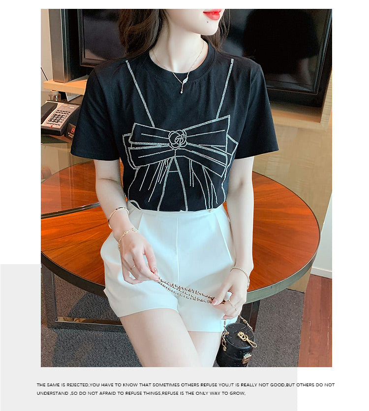 【tops】ラウンドネックTシャツG22512