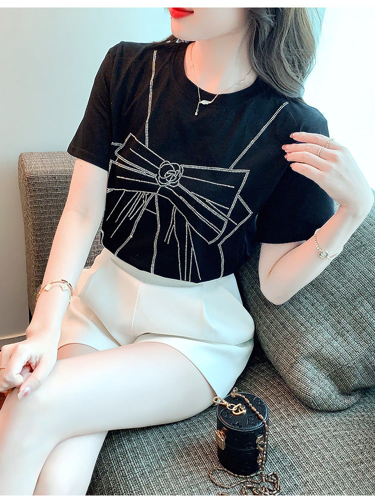 【tops】ラウンドネックTシャツG22512