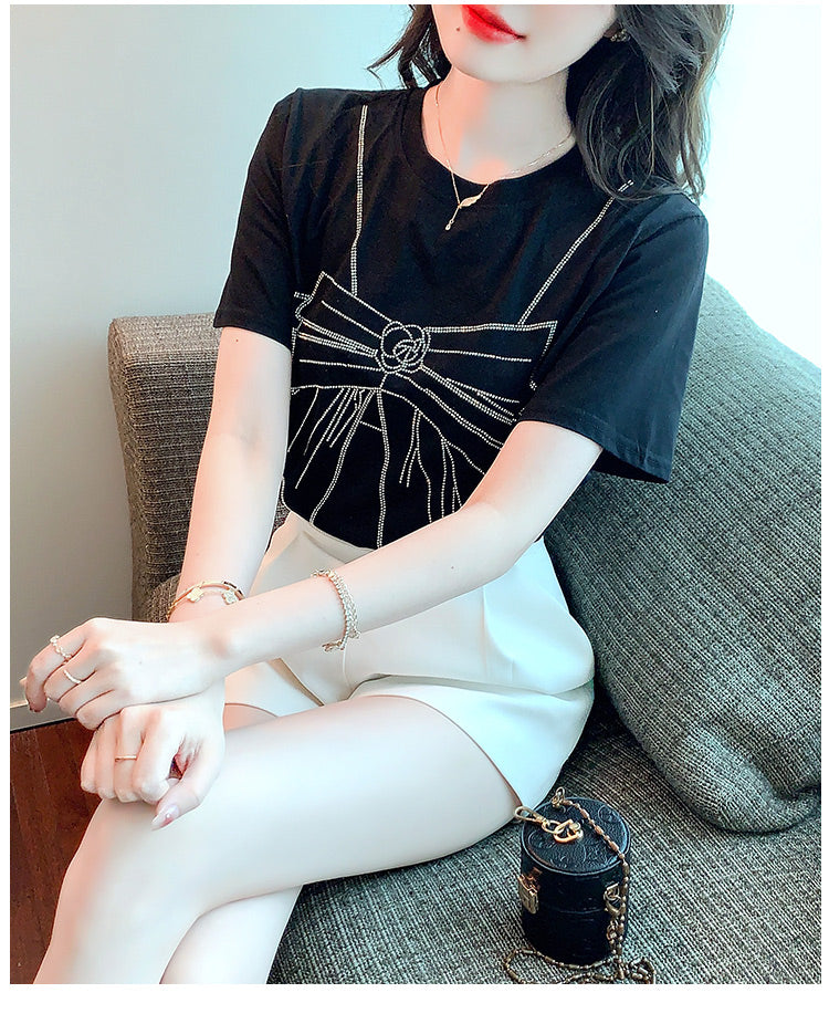 【tops】ラウンドネックTシャツG22512