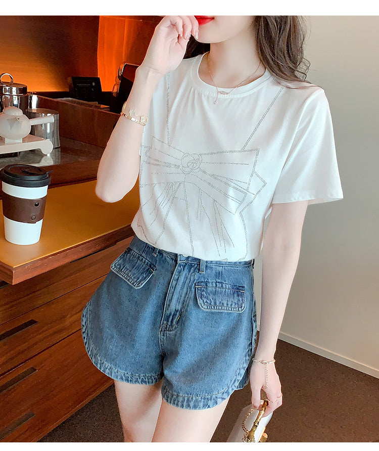 【tops】ラウンドネックTシャツG22512