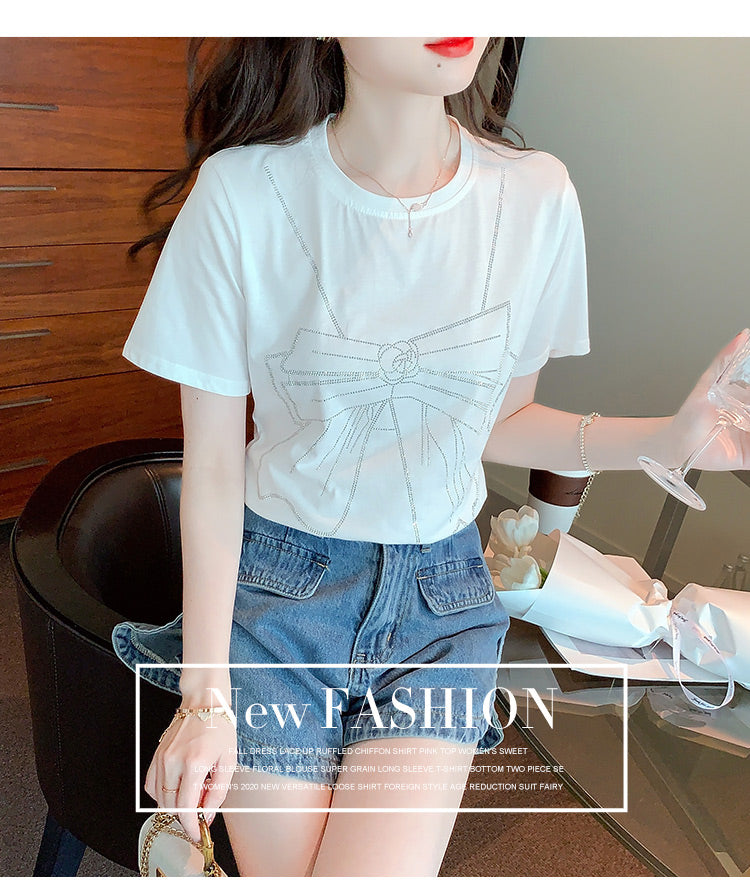 【tops】ラウンドネックTシャツG22512