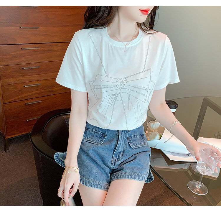 【tops】ラウンドネックTシャツG22512
