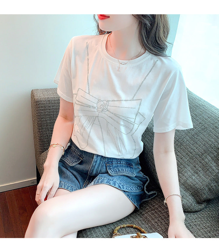 【tops】ラウンドネックTシャツG22512