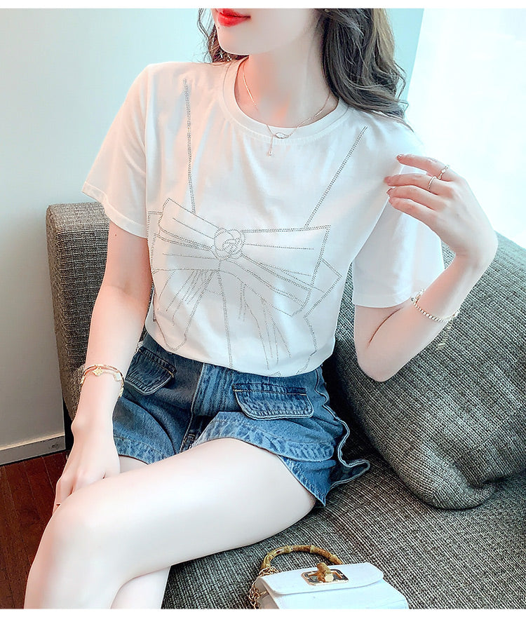 【tops】ラウンドネックTシャツG22512