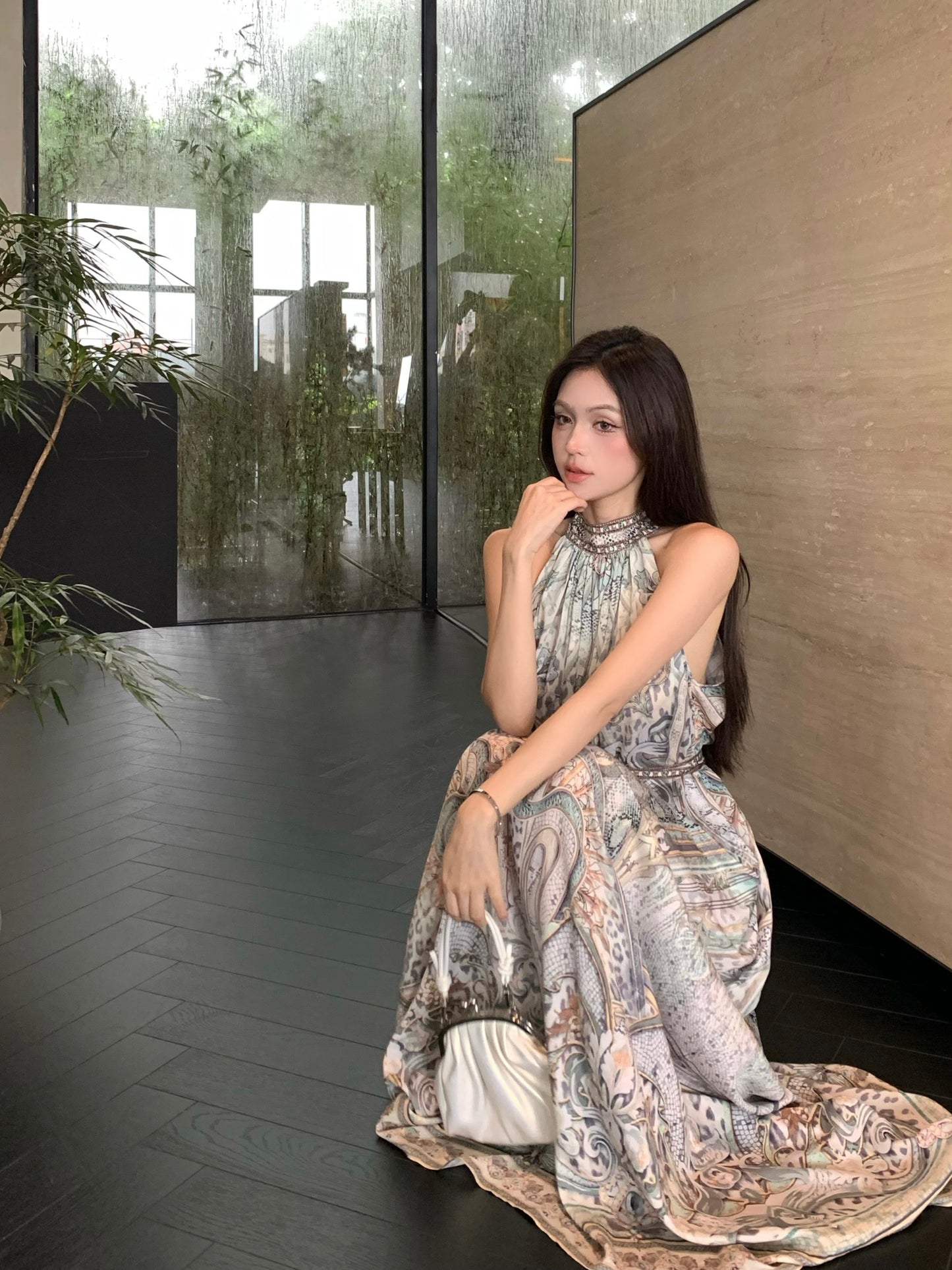 【dress】ホルターネックデートワンピースG22516