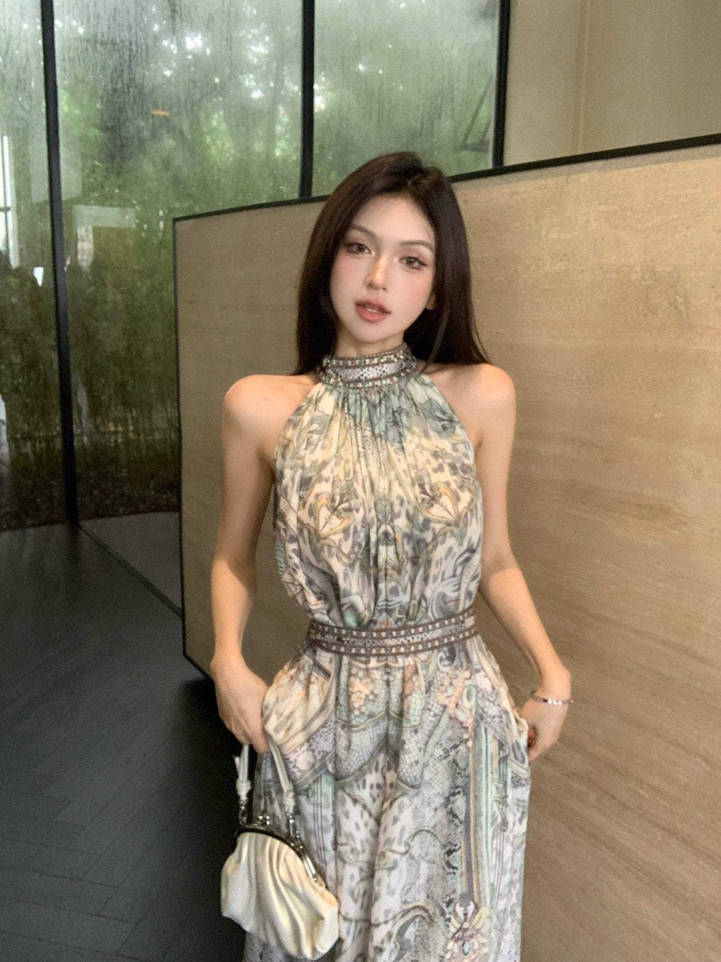 【dress】ホルターネックデートワンピースG22516