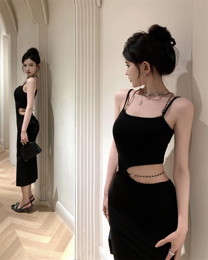 【dress】ウエストカットデートキャミワンピースG22521