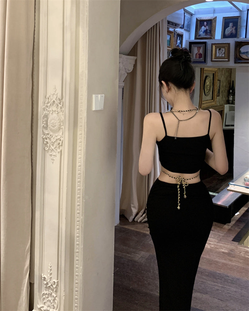 【dress】ウエストカットデートキャミワンピースG22521