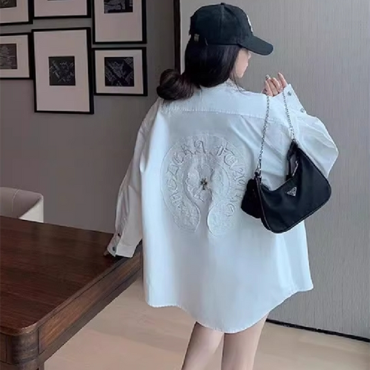 【tops】デザイン薄手ブラウスG22540