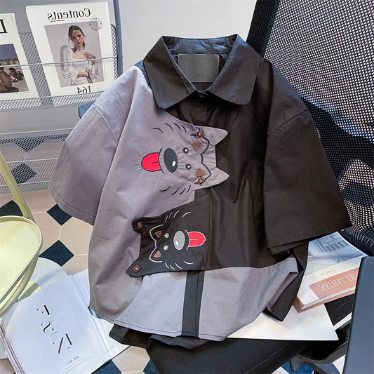 【tops】大人可愛い切り替えブラウスG22560