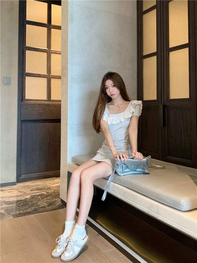 【dress】体型カバーデートワンピースG22568