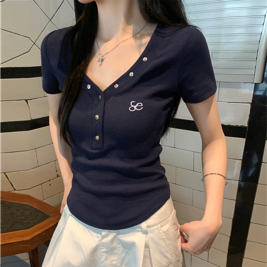 【tops】VネックTシャツG22570