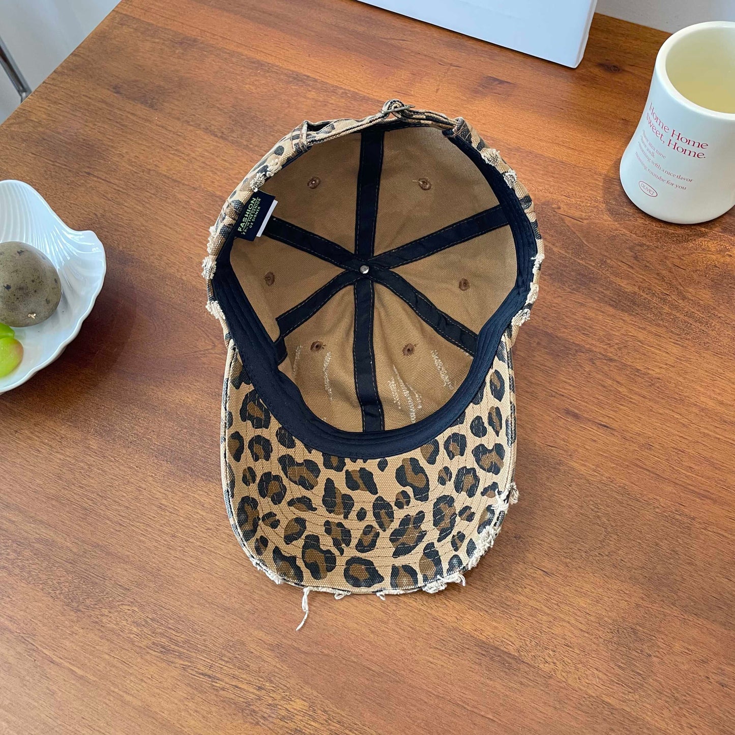 【小物】3色ヒョウ柄ベースボール キャップG22582