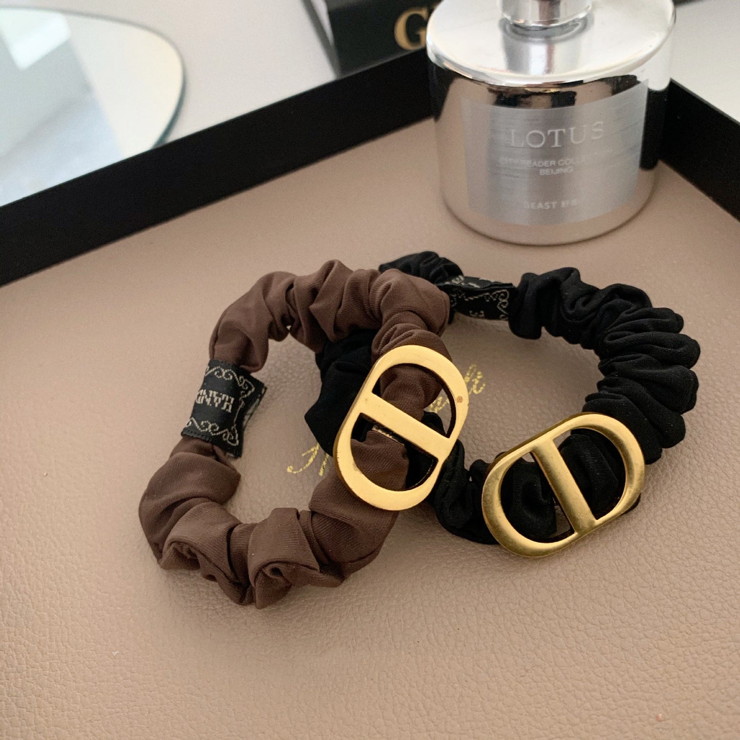 【小物】英字柄シュシュヘアゴムG22606