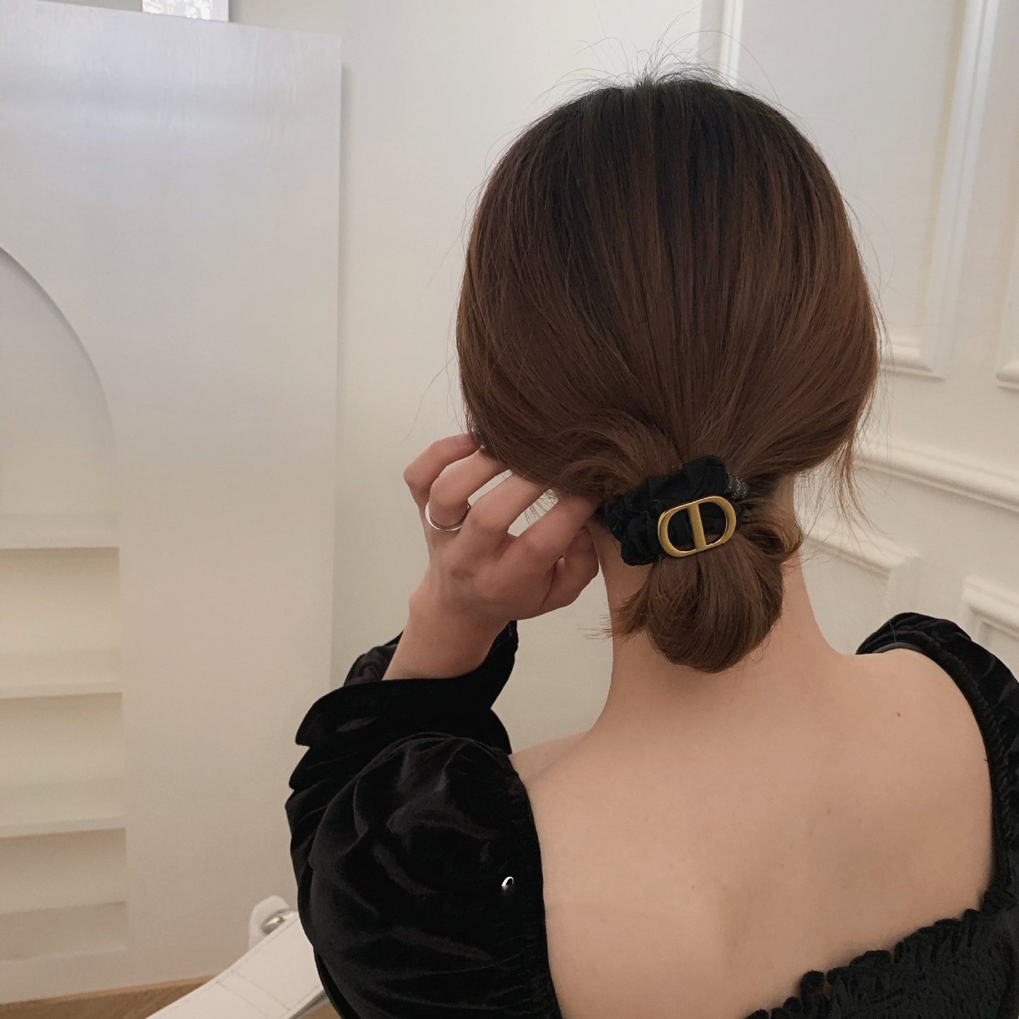 【小物】英字柄シュシュヘアゴムG22606