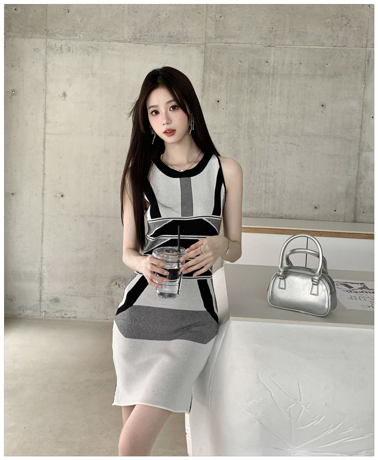 【dress】ニットキャミワンピースG22609