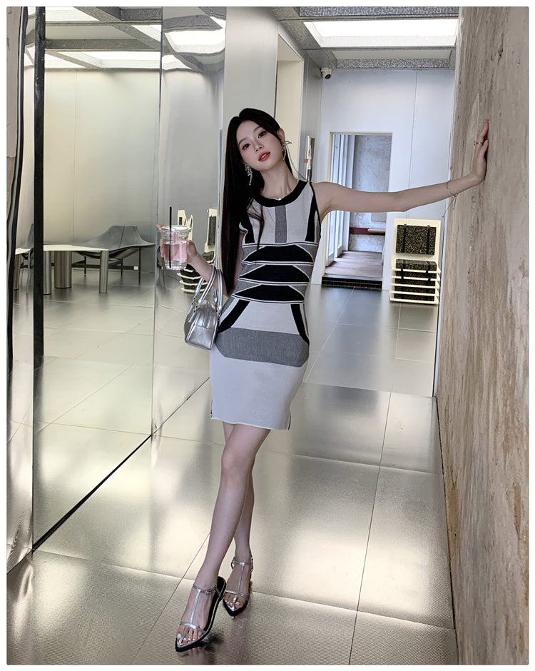 【dress】ニットキャミワンピースG22609