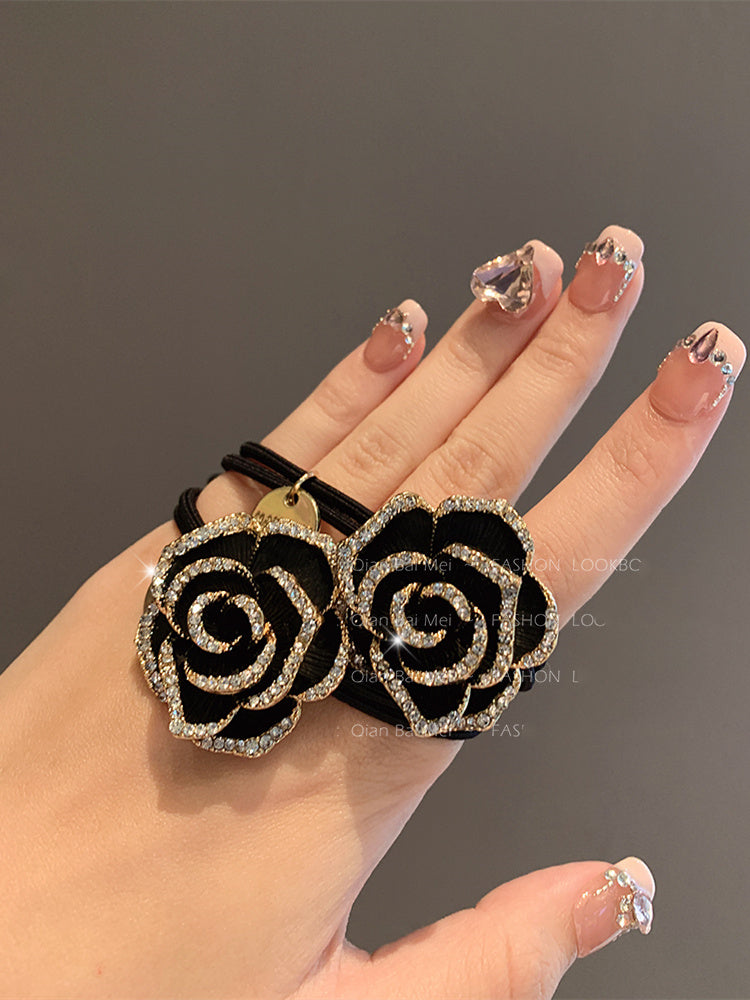 【小物】フラワーシュシュヘアゴムG22673