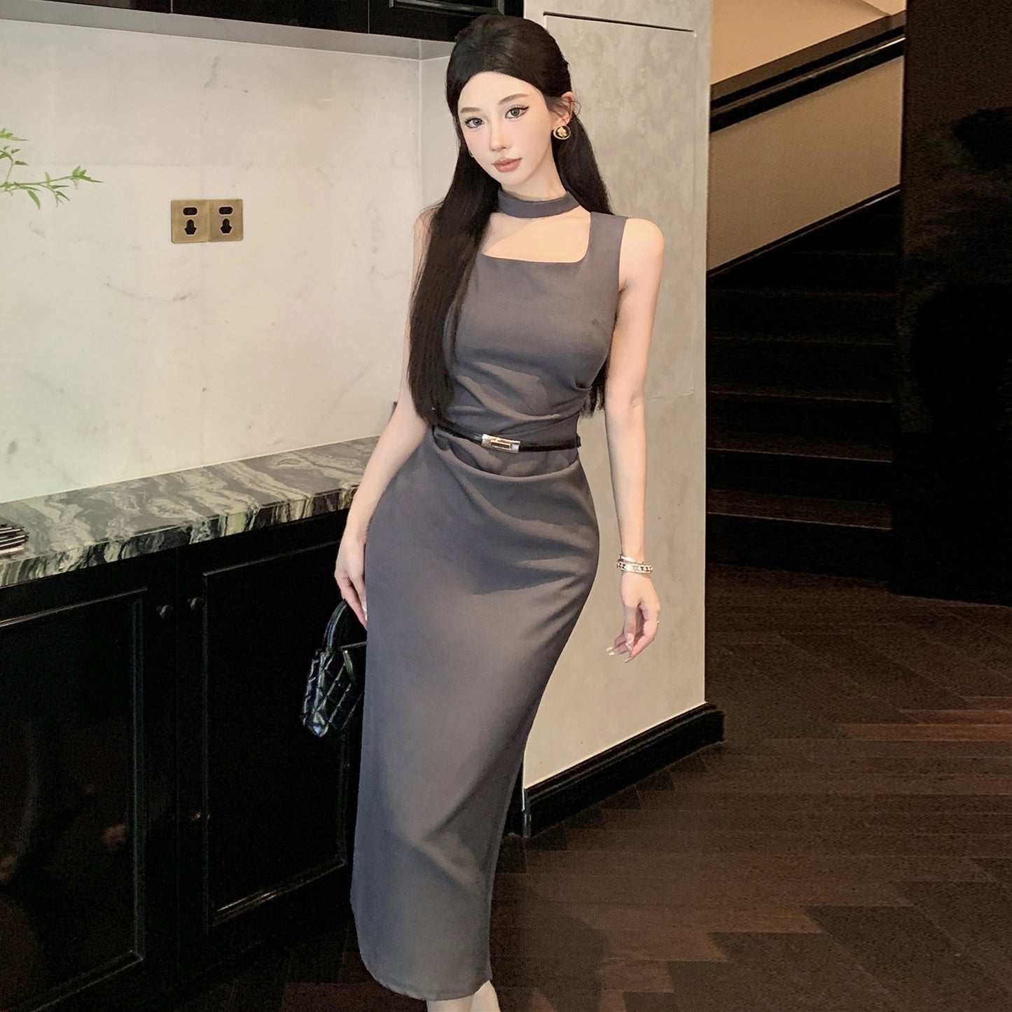 【dress】タイトデートキャミワンピースG22683