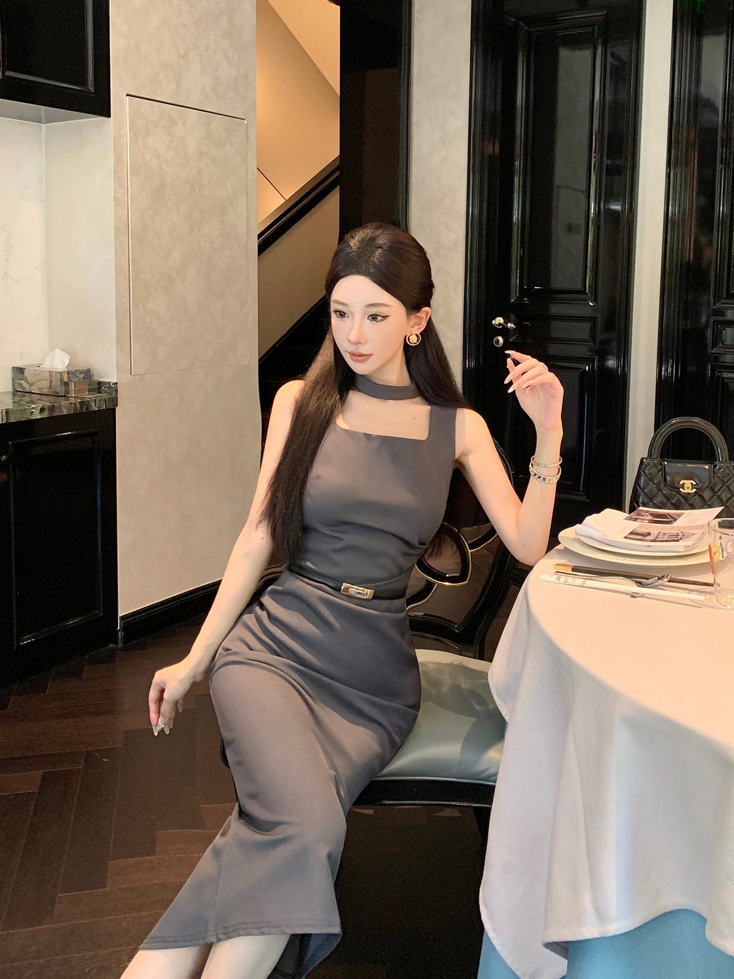 【dress】タイトデートキャミワンピースG22683