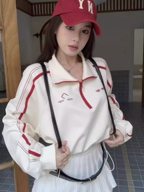 【tops】スタンドネック長袖パーカーG22696