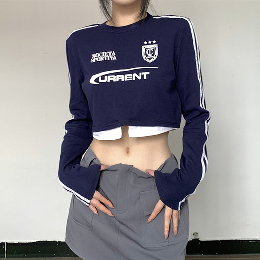 【tops】偽二つ切り替え長袖ＴシャツG22709