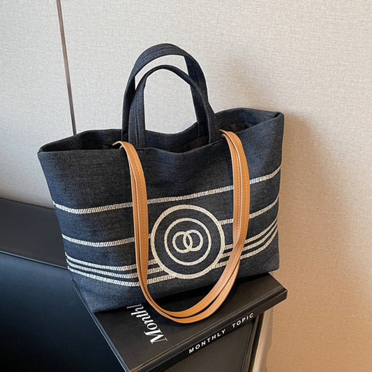 【小物】大容量デニムショルダーバッグG22749