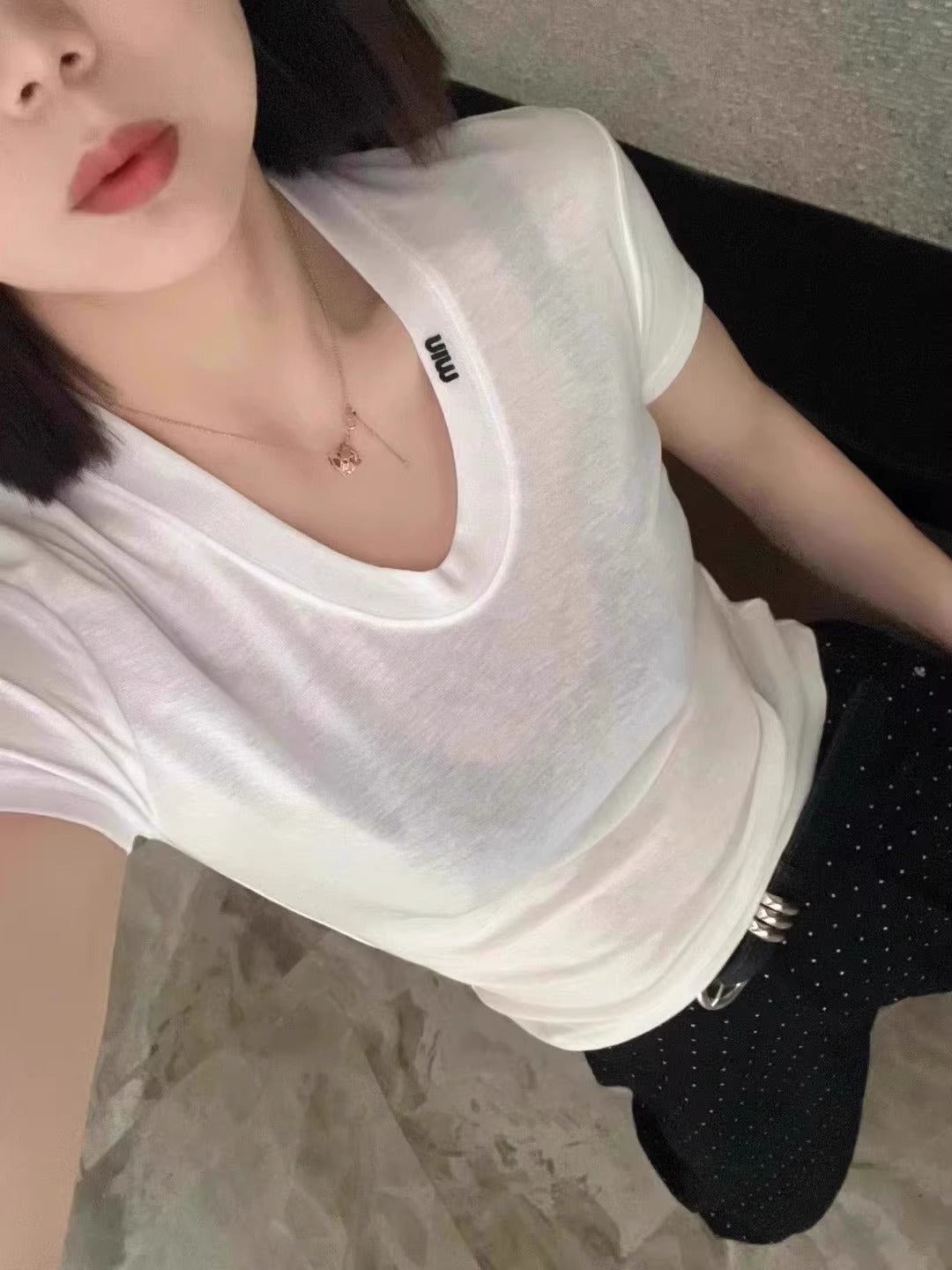 【tops】ラウンドネックTシャツG22756