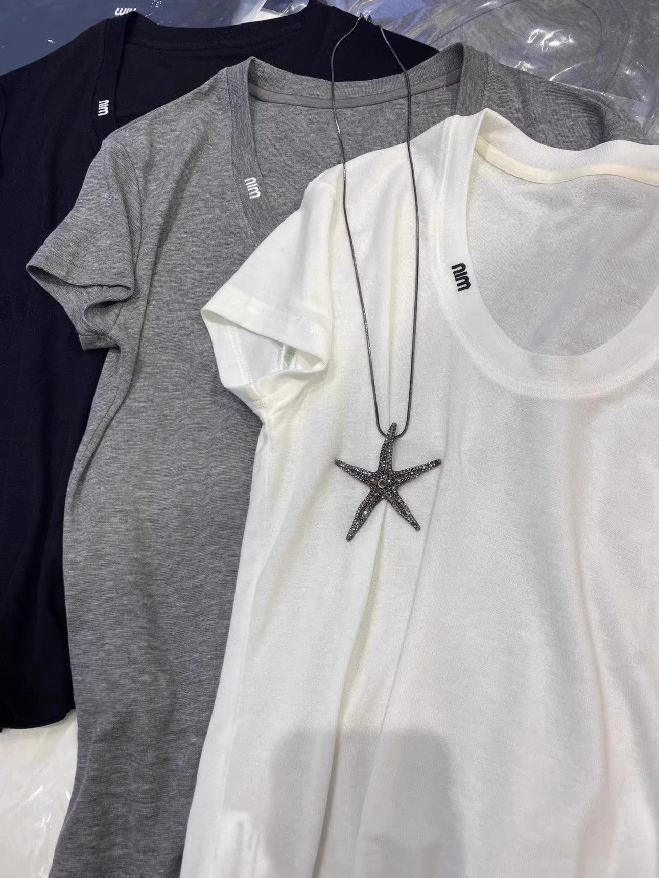 【tops】ラウンドネックTシャツG22756