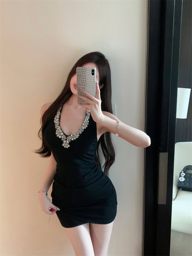 【dress】ダイヤモンドホルターネックデートワンピースG22768