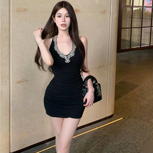 【dress】ダイヤモンドホルターネックデートワンピースG22768