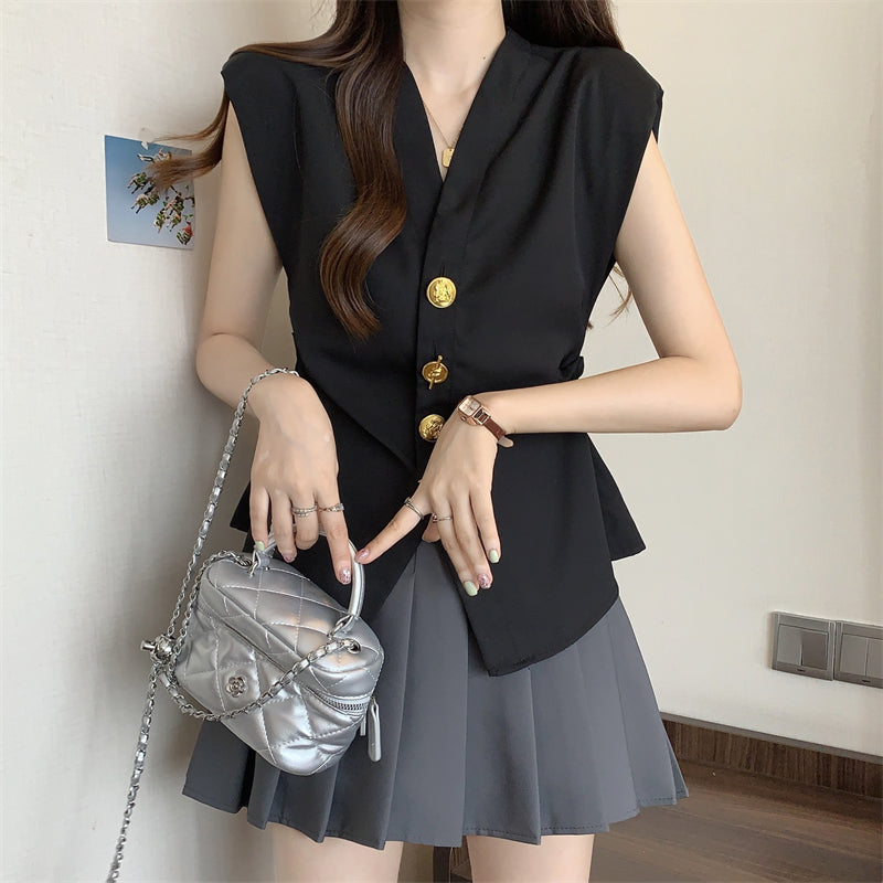 【tops】VネックブラウスG22773