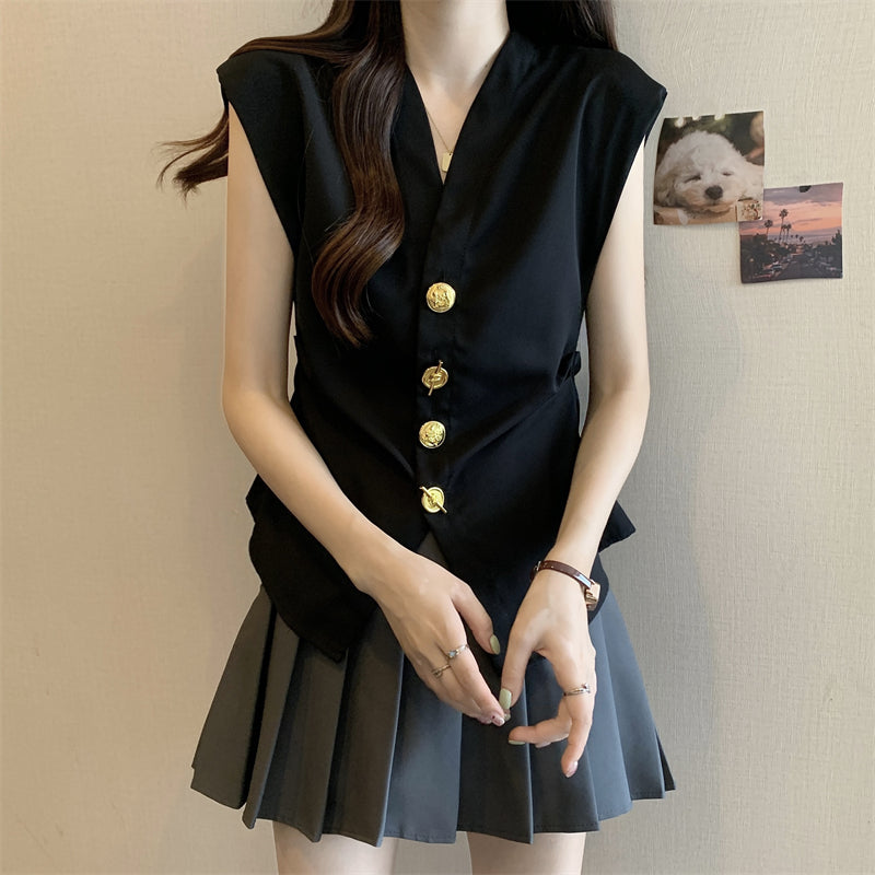 【tops】VネックブラウスG22773