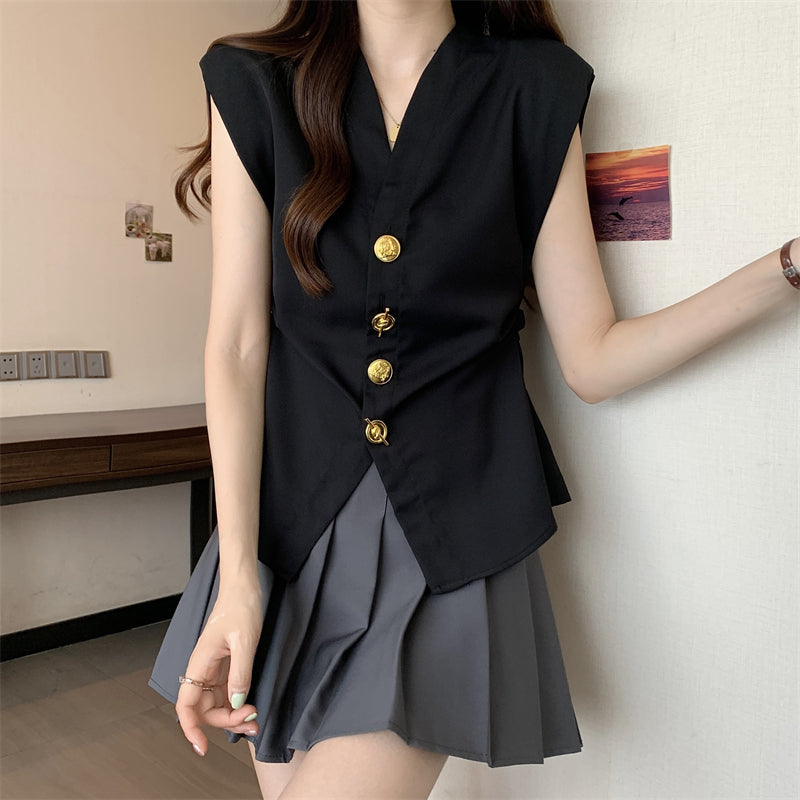 【tops】VネックブラウスG22773