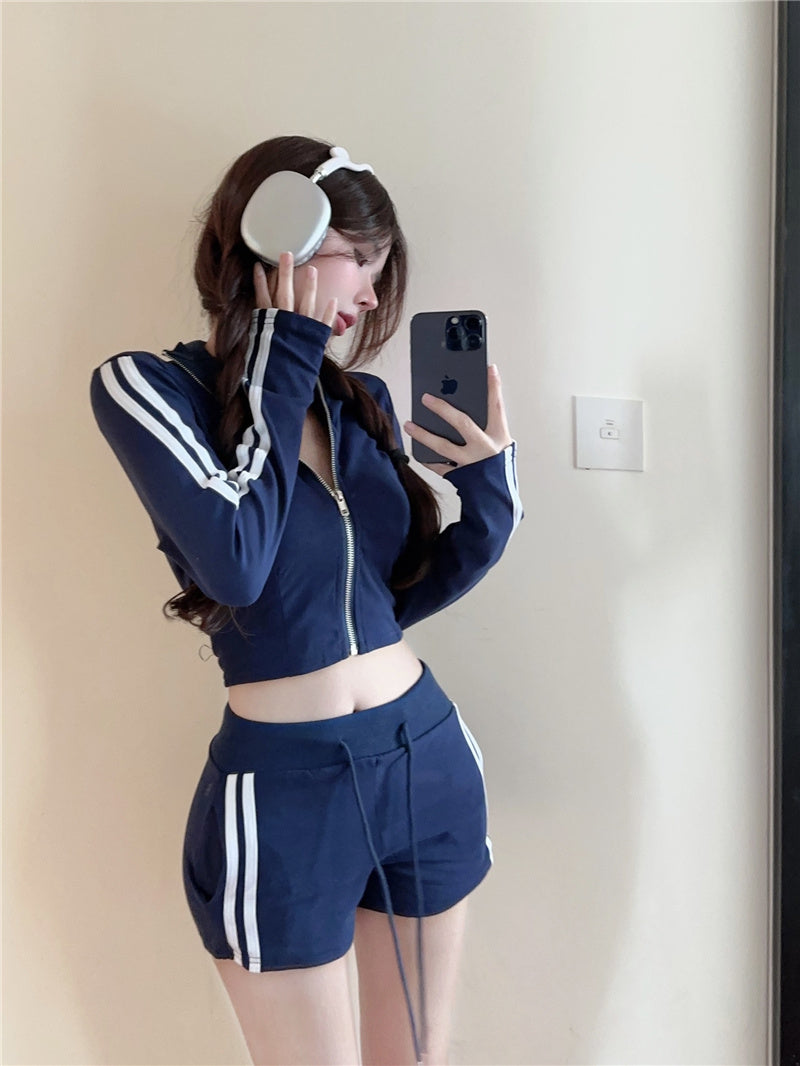 【set】ファッションアウター+ショートパンツ２点セットG22775