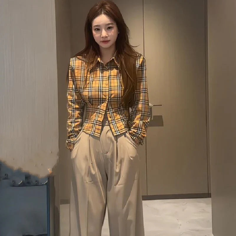 【tops】チェック柄シャツG23388